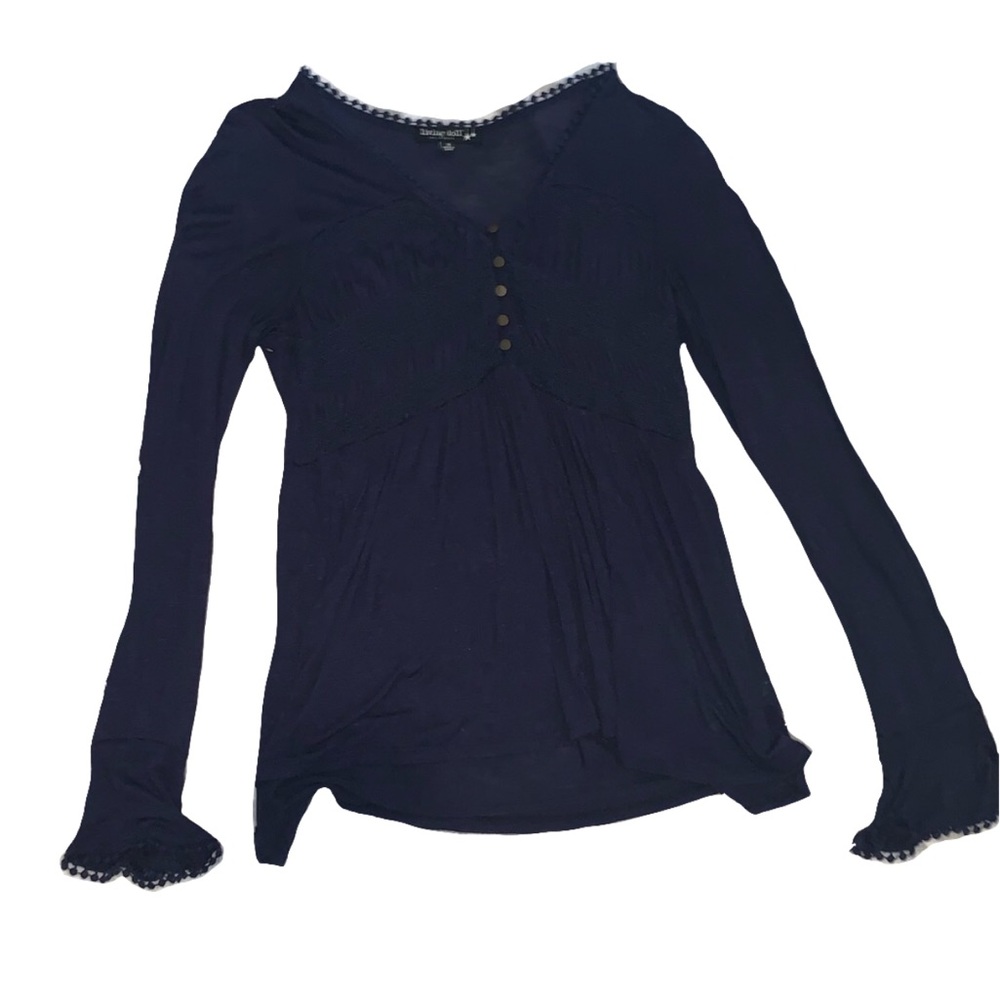 Living doll long sleeve babydoll fit blouse